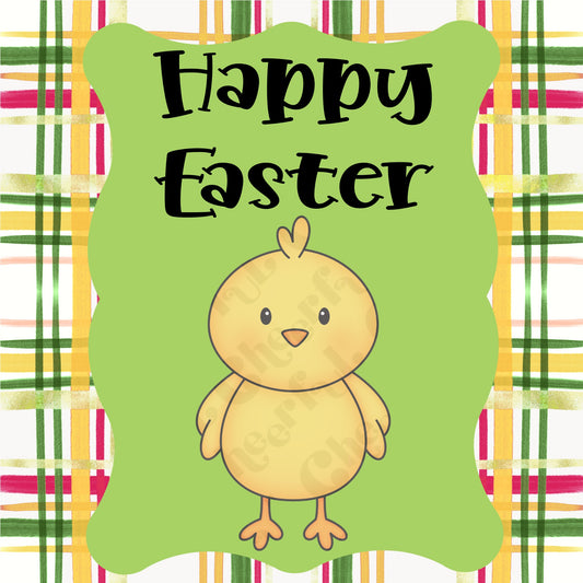 3 inch Easter chick gift tag for decorated cookies Digital Download