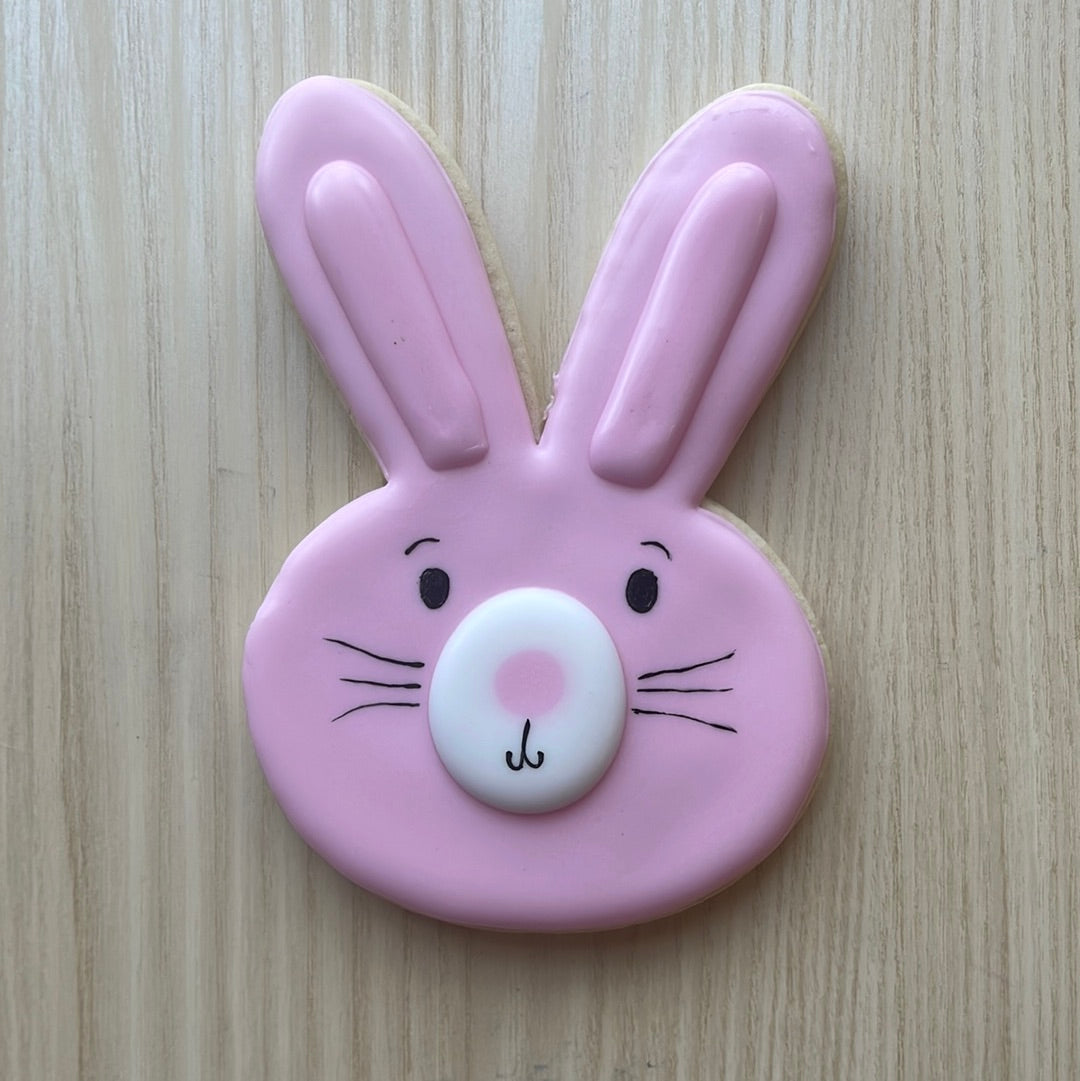 Easter Bunny Head Cookie