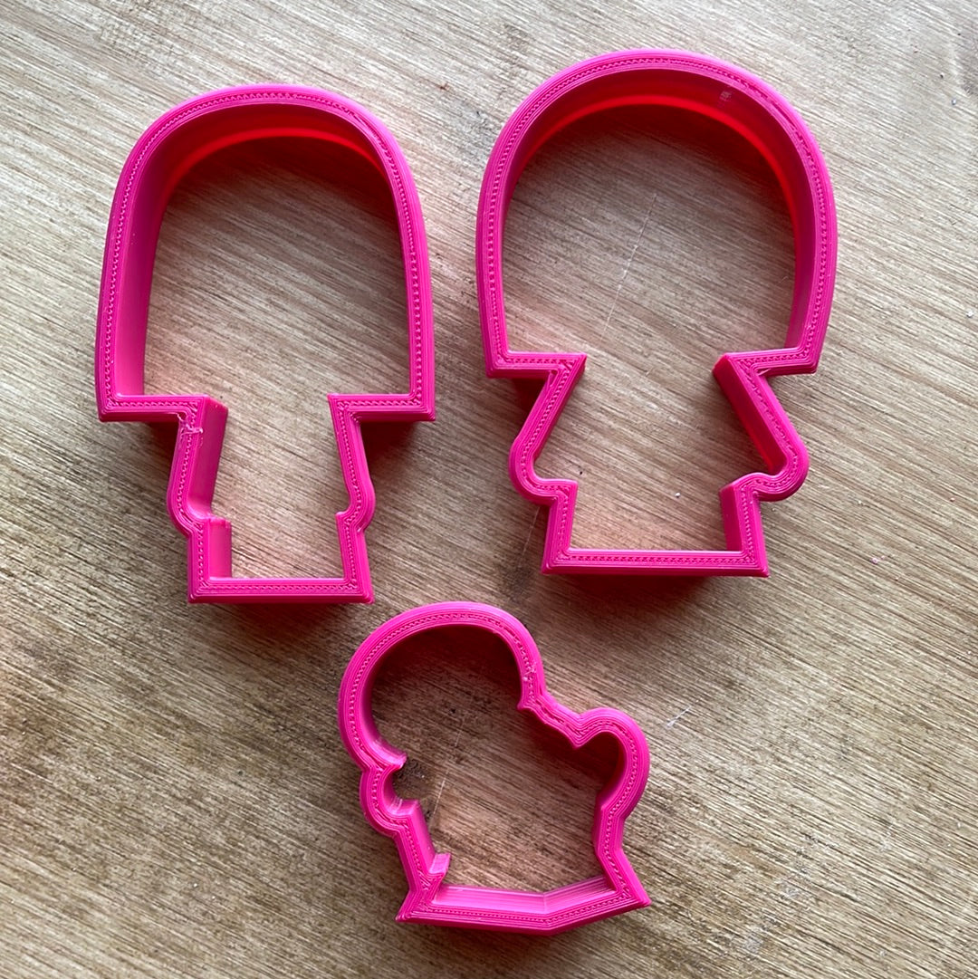 Mary Joseph and baby Jesus cookie cutter set