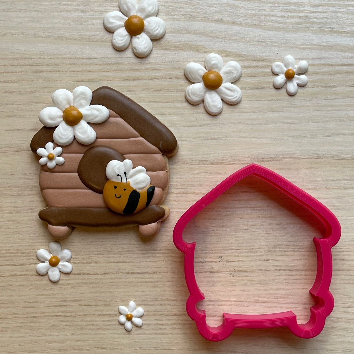 Bee house cookie cutter